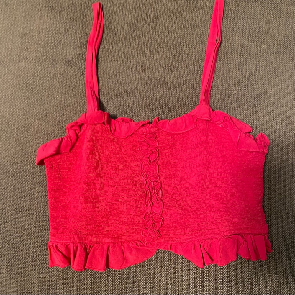 Lulus Cropped Stretchy Red Tube Top